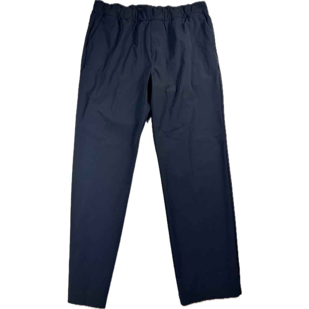 Vuori Miles Ankle Pants Women's Large Black Pull On Tapered Zip Pocket Stretch